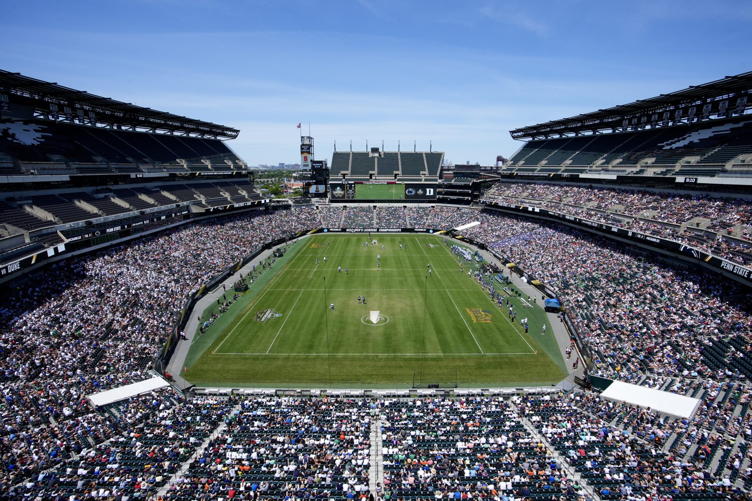 A crowded overhead shot of Lincoln Financial Field during the 2023 NCAA Lacrosse Championship